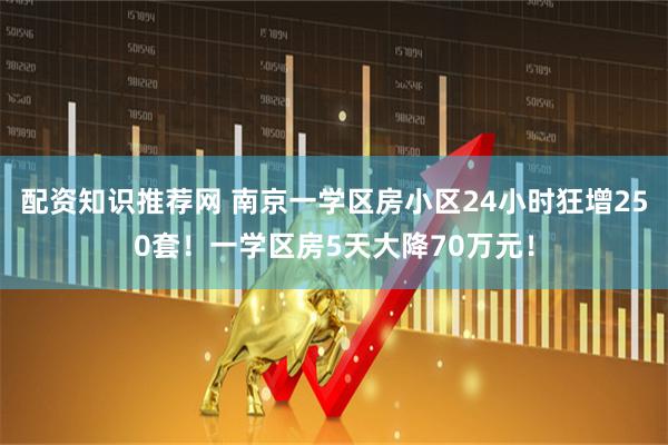 配资知识推荐网 南京一学区房小区24小时狂增250套！一学区房5天大降70万元！